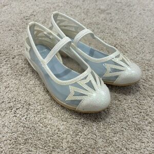Janie and Jack x Disney Frozen Shimmer Snowflake Ballet Flats